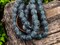 Teal Blue Pompeii Round Beads (24" Strand) Indonesian Glass Beads